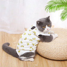 Load image into Gallery viewer, Pet Cat Weaning Cotton Clothes Sterilization Jumpsuit Anti-licking Surgery Recovery Care Suit for Cat Puppy Kitten