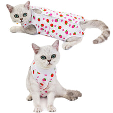 Load image into Gallery viewer, Pet Cat Weaning Cotton Clothes Sterilization Jumpsuit Anti-licking Surgery Recovery Care Suit for Cat Puppy Kitten