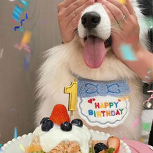 Load image into Gallery viewer, Pet Birthday Celebrate Scarf Cotton Saliva Towel Pet Hat Cat Dog Bibs Puppy Kitten Triangle Kerchief Set