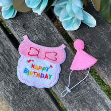 Load image into Gallery viewer, Pet Birthday Celebrate Scarf Cotton Saliva Towel Pet Hat Cat Dog Bibs Puppy Kitten Triangle Kerchief Set