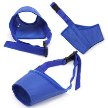 Load image into Gallery viewer, Anti Barking Dog Muzzle For Small Large Dogs Adjustable Mesh Breathable Pet Mouth Muzzles Nylon Straps Dog Accessories