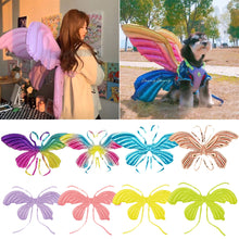 Load image into Gallery viewer, Butterfly Inflatable Angel Wings Balloon Birthday Party Party Atmosphere Decoration Photo Props Pet Adult Children Toys