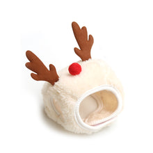 Load image into Gallery viewer, Christmas Pet Cat Dog Hat Santa Antler Puppy Xmas Holiday Costume Caps Bibs Christmas Pet Winter Clothing Party Photo Props
