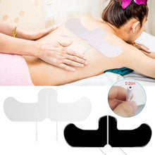 Load image into Gallery viewer, 2mm Plug Non-woven Fabric Reusable Shoulder neck Patch Self Adhesive Electrode Pads Conductive Gel Body Physiotherapy Electrodes