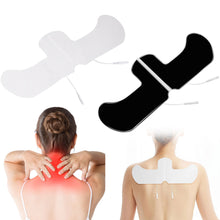 Load image into Gallery viewer, 2mm Plug Non-woven Fabric Reusable Shoulder neck Patch Self Adhesive Electrode Pads Conductive Gel Body Physiotherapy Electrodes