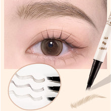 Load image into Gallery viewer, Four Claw Water Eyebrow Pen with Two Forked Ends Delicate Natural Waterproof Long-lasting Anti-smudge Eyebrow Pencil Cosmetics