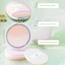 Load image into Gallery viewer, Waterproof Long-lasting Brightening Oil Control Makeup Pressed Powder Sweatproof Concealer Powder Face Makeup Cosmetics