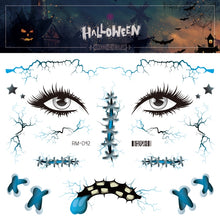Load image into Gallery viewer, Halloween Tattoo Stickers Simulation Knife Horror Bloody Facial Makeup Waterproof Halloween Facial Tattoo Stickers