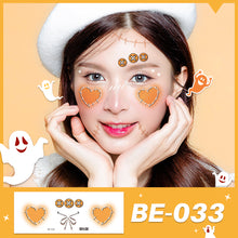 Load image into Gallery viewer, Waterproof Halloween Tattoo Stickers Simulation Spider Blood Facial Makeup Halloween Fashion Facial Tattoo Stickers