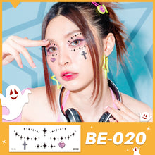 Load image into Gallery viewer, Waterproof Halloween Tattoo Stickers Simulation Spider Blood Facial Makeup Halloween Fashion Facial Tattoo Stickers