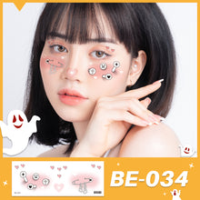 Load image into Gallery viewer, Waterproof Halloween Tattoo Stickers Simulation Spider Blood Facial Makeup Halloween Fashion Facial Tattoo Stickers