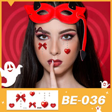 Load image into Gallery viewer, Waterproof Halloween Tattoo Stickers Simulation Spider Blood Facial Makeup Halloween Fashion Facial Tattoo Stickers