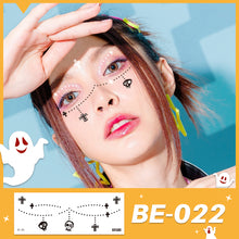Load image into Gallery viewer, Waterproof Halloween Tattoo Stickers Simulation Spider Blood Facial Makeup Halloween Fashion Facial Tattoo Stickers