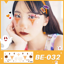 Load image into Gallery viewer, Waterproof Halloween Tattoo Stickers Simulation Spider Blood Facial Makeup Halloween Fashion Facial Tattoo Stickers