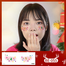 Load image into Gallery viewer, Waterproof Children's Face Stickers Xmas Temporary Christmas Party Face Tattoo Stickers Temporary Tattoo Stickers