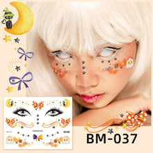 Load image into Gallery viewer, Waterproof Children's Party Tattoo Sticker Cartoon Merry Christmas Tattoo Sticker Fashion Festival Face Tattoo Stickers