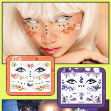 Load image into Gallery viewer, Waterproof Children's Party Tattoo Sticker Cartoon Merry Christmas Tattoo Sticker Fashion Festival Face Tattoo Stickers