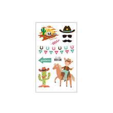 Load image into Gallery viewer, Waterproof Children's Party Tattoo Sticker Cute Cartoon Cowboy Tattoo Sticker Fashion Kids Face Tattoo Stickers