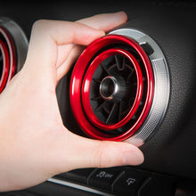 Load image into Gallery viewer, 4Pcs Car Decal Instruments Air Outlet Cover Decoration Ring Stickers for Audi A3 S3 Q2 Auto Interior Aluminum Alloy Accessories
