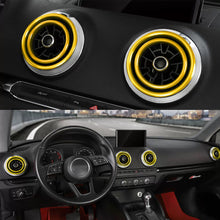 Load image into Gallery viewer, 4Pcs Car Decal Instruments Air Outlet Cover Decoration Ring Stickers for Audi A3 S3 Q2 Auto Interior Aluminum Alloy Accessories