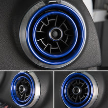 Load image into Gallery viewer, 4Pcs Car Decal Instruments Air Outlet Cover Decoration Ring Stickers for Audi A3 S3 Q2 Auto Interior Aluminum Alloy Accessories