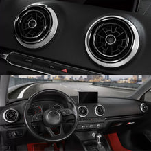 Load image into Gallery viewer, 4Pcs Car Decal Instruments Air Outlet Cover Decoration Ring Stickers for Audi A3 S3 Q2 Auto Interior Aluminum Alloy Accessories