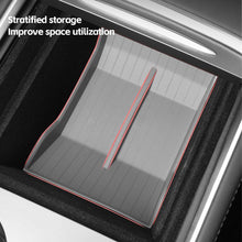 Load image into Gallery viewer, Car Central Armrest Storage Box Hidden Boxes Auto Accessories Interior Organizer TPE Waterproof For Tesla Model 3/Y