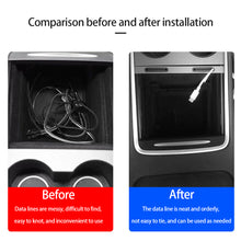 Load image into Gallery viewer, Car Central Console Charging Cable USB Hub Organizer Docking Station Decoration Accessories For Tesla Model 3 Y 2021 2022