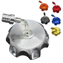 Load image into Gallery viewer, Universal CNC Motorcycle Fuel Tank Cap Aluminum For 70cc 110cc 125cc 150CC Vent Kayo Bse Chinese CRF TTR KLX Gas ATV Dirt Pit Bike