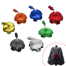 Load image into Gallery viewer, Universal CNC Motorcycle Fuel Tank Cap Aluminum For 70cc 110cc 125cc 150CC Vent Kayo Bse Chinese CRF TTR KLX Gas ATV Dirt Pit Bike