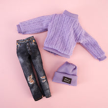 Load image into Gallery viewer, 1sey Clothes for 30cm Doll Fashion Outfits Wear Casual Sweater Shirt Pants Hat Clothes Accessories for 11.8inch Doll Girl Gift Toy