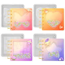 Load image into Gallery viewer, Quicksand Resin Notebook Cover Silicone Mold DIY Epoxy Paper Cover Molds Resin Casting Mold For DIY Diary Book