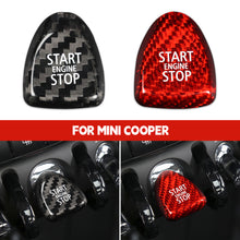 Load image into Gallery viewer, Carbon Fiber Car Ignition Engine Start Stop Button Interior Trim Sticker Cover Decal for Mini Cooper F54 F55 F56 F57 F60 Accessories