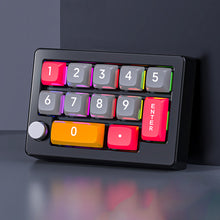 Load image into Gallery viewer, 13 Key Macro Programmable Fully Hot Swappable Mechanical Switch 7 Color RGB Light Gaming Mini Keyboard
