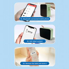 Load image into Gallery viewer, Wireless Mini Thermal Printer P15 Portable inkless printing Label Printer Self-adhesive sticker label Printer Bluetooth connect printer for Office homes Similar as Phomemo D30 Marklife P15 P12 P11 L12 DELI Q2 PRT M11