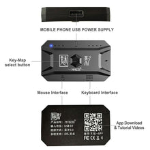 Load image into Gallery viewer, M1 Pro Keyboard Mouse Converter Portable Mobile Game Keyboard and Mouse Adapter BT5.0 Connection Support Android iOS System