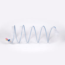 Load image into Gallery viewer, Folded Cat Spiral Tunnel Cat STunnel Spring Toy S Type Cat Tunnel Tube Pet Collapsible Interactive Toy for Rabbit Kitten