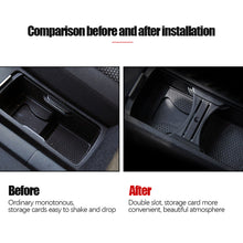 Load image into Gallery viewer, Car Water Cup Holder Cup Limit Card Insert Coin Slot Center Console Panel For Volkswagen MK6 Golf 7/7.5 VW MK6 Golf GTI R20 2008-2012