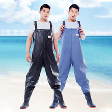 Load image into Gallery viewer, 75 Silk One-Piece Soft Waterproof Overalls Wade Enter The Water Dig Lotus Root Thick Half Rain Pants Fishing Pants
