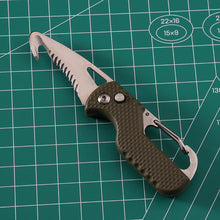 Load image into Gallery viewer, Multifunctional Express Package Cutter Letter Opener Key Chain Outdoor Portable Serrated Emergency Survival Tool