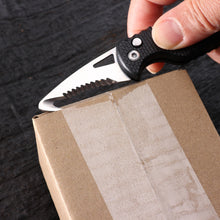 Load image into Gallery viewer, Multifunctional Express Package Cutter Letter Opener Key Chain Outdoor Portable Serrated Emergency Survival Tool