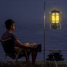 Load image into Gallery viewer, Bluetooth Audio Camping Lamp Outdoor Multi-Functional Waterproof Rechargeable Picnic Light Tent Retro Portable Atmosphere Lamp