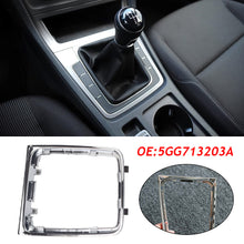 Load image into Gallery viewer, Car Gear Shift Knob Lever Gear Stick Frame Bracket Circle Shift Knob Chrome For VW Manual Golf 7 7.5 Golf R Left Driver Hand 5GG713203A