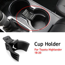Load image into Gallery viewer, Car Center Console Cup Holder Insert Divider Limit Clip Armrest Anti Slip Limiter For Toyota Highlander 2015-2020 Accessories