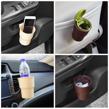 Load image into Gallery viewer, Multifunctional Car Water Cup Holder Beverage Holder Trash Can Mobile Phone Holder Air Outlet Chair Back Door Armrest Storage Box