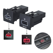 Load image into Gallery viewer, Quick Car Charger Socket USB QC3.0 PD Charge Cigarette Lighter Interface Adapter Button For VW Golf 6 Jetta 5 MK5 Scirocco 06-14