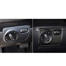 Load image into Gallery viewer, Car Headlight Switch Control Frame Sticker Anti-scratch Stickers for VW Golf 6 R MK6 Scirocco 09-16 Carbon Fiber Style