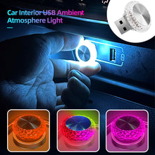 Load image into Gallery viewer, Car Interior USB Ambient Atmosphere Light LED Decorative Signal Lights Auto Reading Lamp Decorations