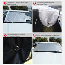 Load image into Gallery viewer, 200cmx 70cm Car Exterior Windshield Protector Prevent Snow Ice Sun Shade Dust Frost Freezing Snow Windshield Cover for Car Front and Rear Windshield