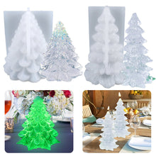 Load image into Gallery viewer, 3D Christmas Tree Silicone Mold DIY Handmade Christmas Ornament Aromath Soap Epoxy Resin Plaster Craft Molds Home Festival Decor